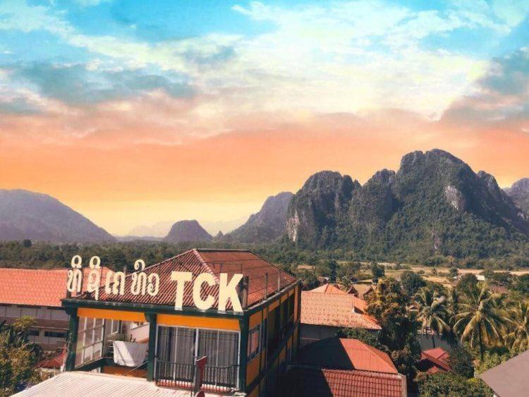 Vang Vieng Ruby Backpackers Hostel Kültér fotó