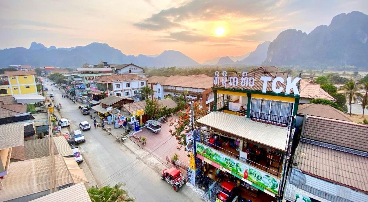 Vang Vieng Ruby Backpackers Hostel Kültér fotó